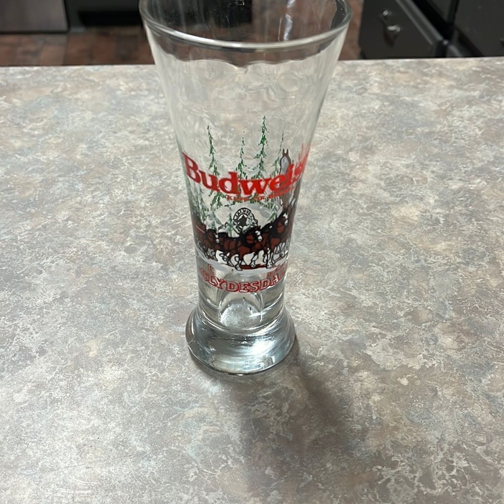 Budweiser beer glass  